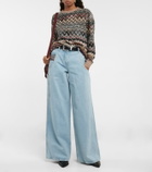 Missoni - High-rise wide-leg jeans