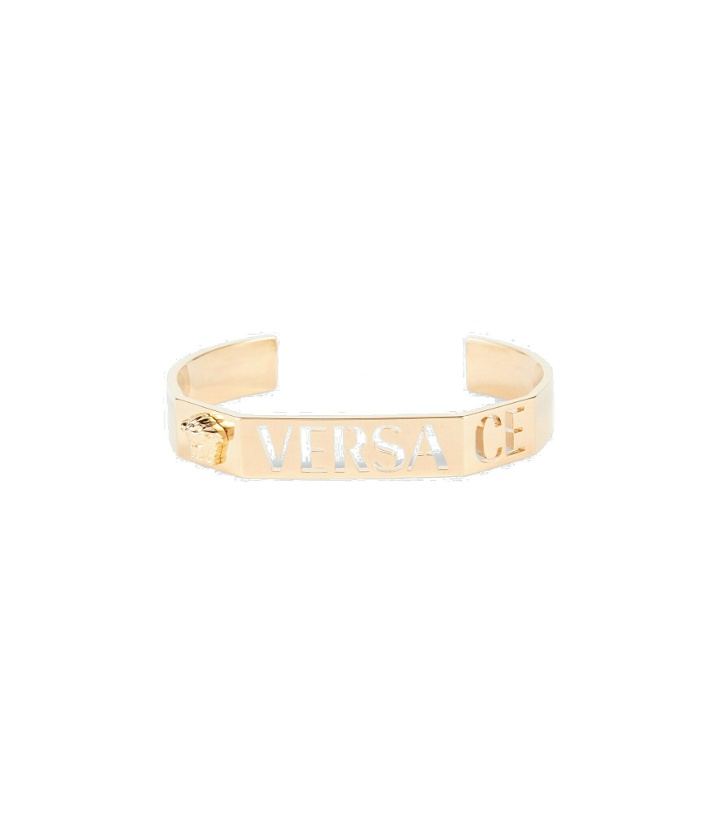 Photo: Versace - Logo cuff bracelet