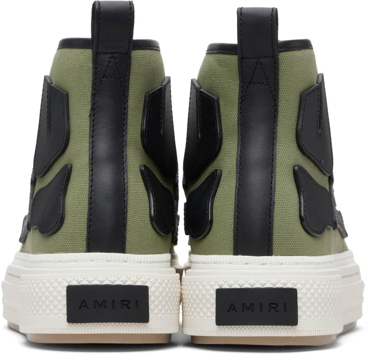 AMIRI Khaki Skel Court Hi Sneakers