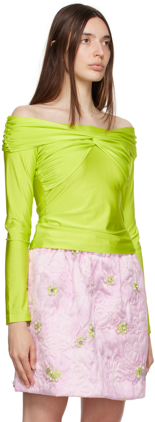 Stine Goya Green Yuna Long Sleeve T-Shirt