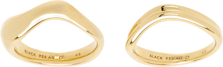 Photo: Maria Black Gold Vayu & Soma Ring Set
