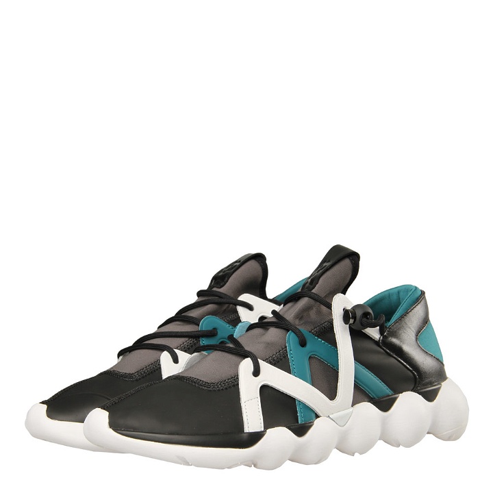 Photo: Kyujo Low Trainers - Core Black / White / Teal