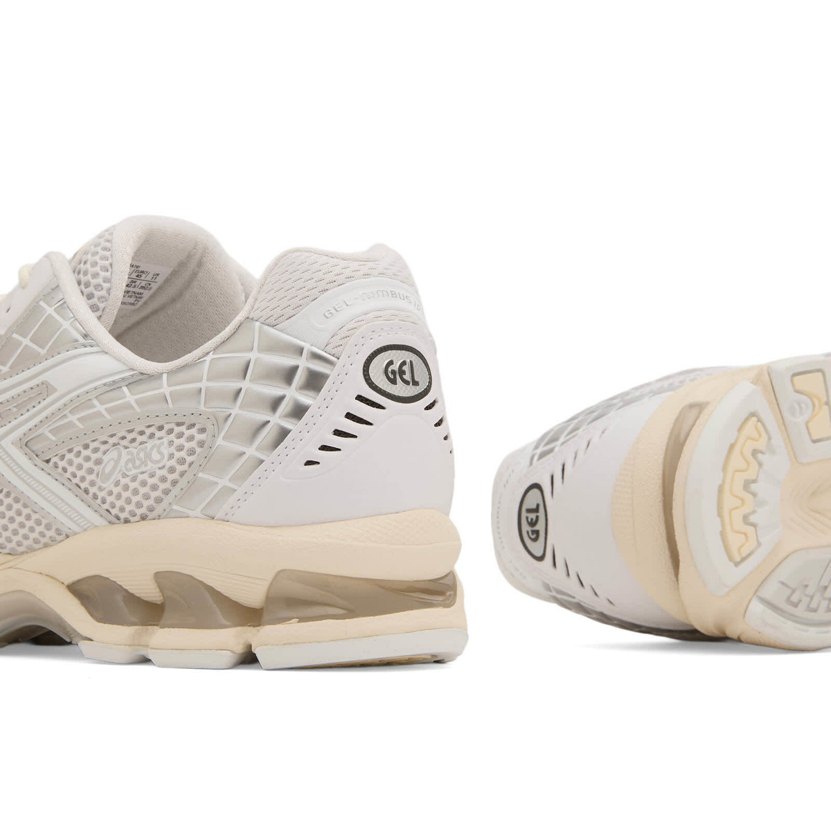 Asics GEL-Nimbus 10.1 Sneaker in White/Pure Silver