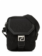 VERSACE - Logo Jacquard Nylon Messenger Bag