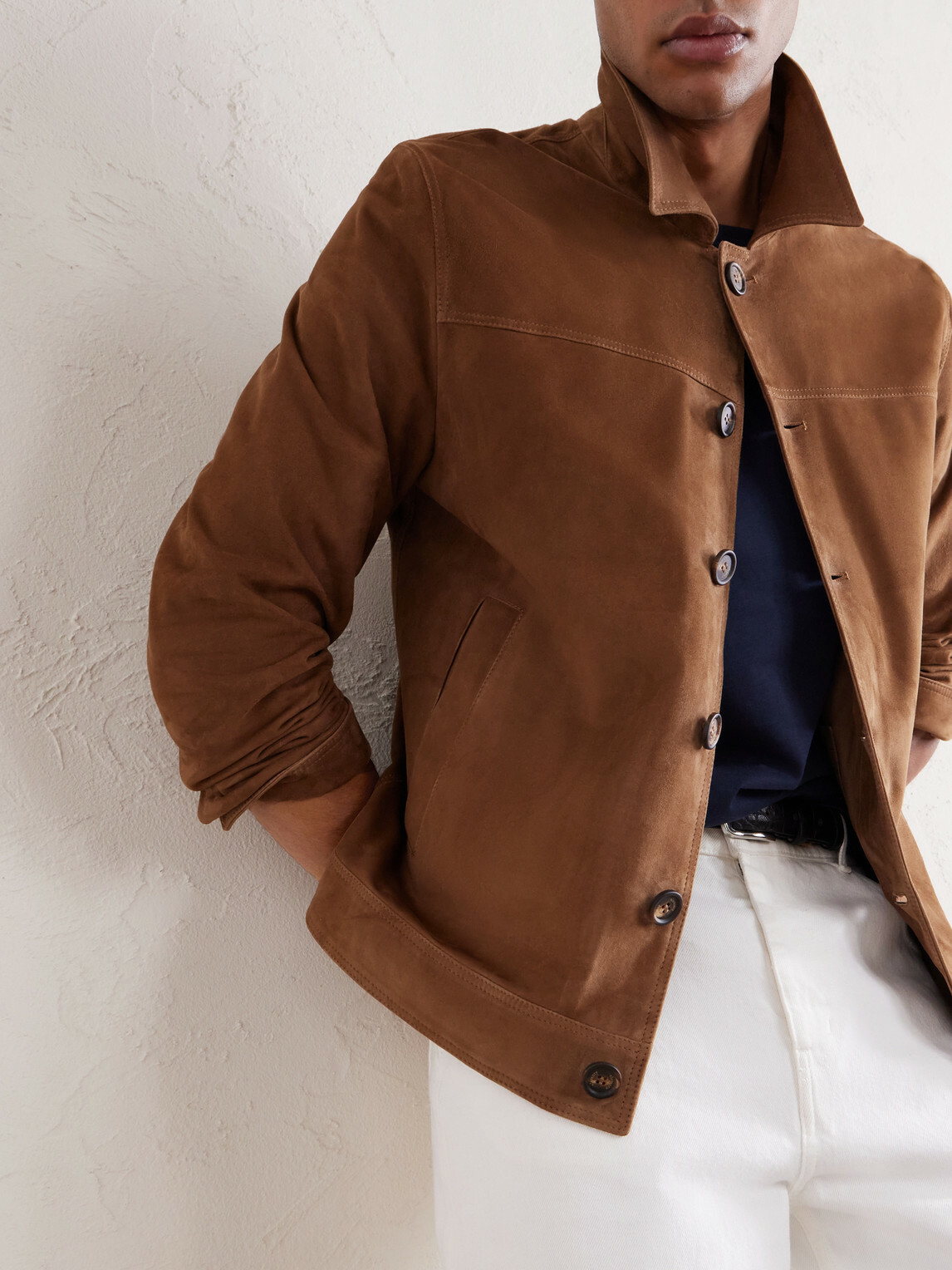 Eleventy - Suede Jacket - Brown