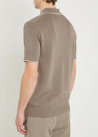 Raith Henry Knit Polo Shirt Taupe