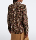 Moncler Floral cotton corduroy shirt