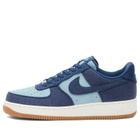 Nike Air Force 1 '07 Sneaker in Navy/White/Brown