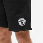 Fucking Awesome Men's FA World Sweat Short in Black