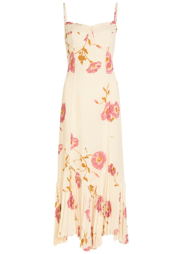 REFORMATION Percy Linen Midi Dress Reformation