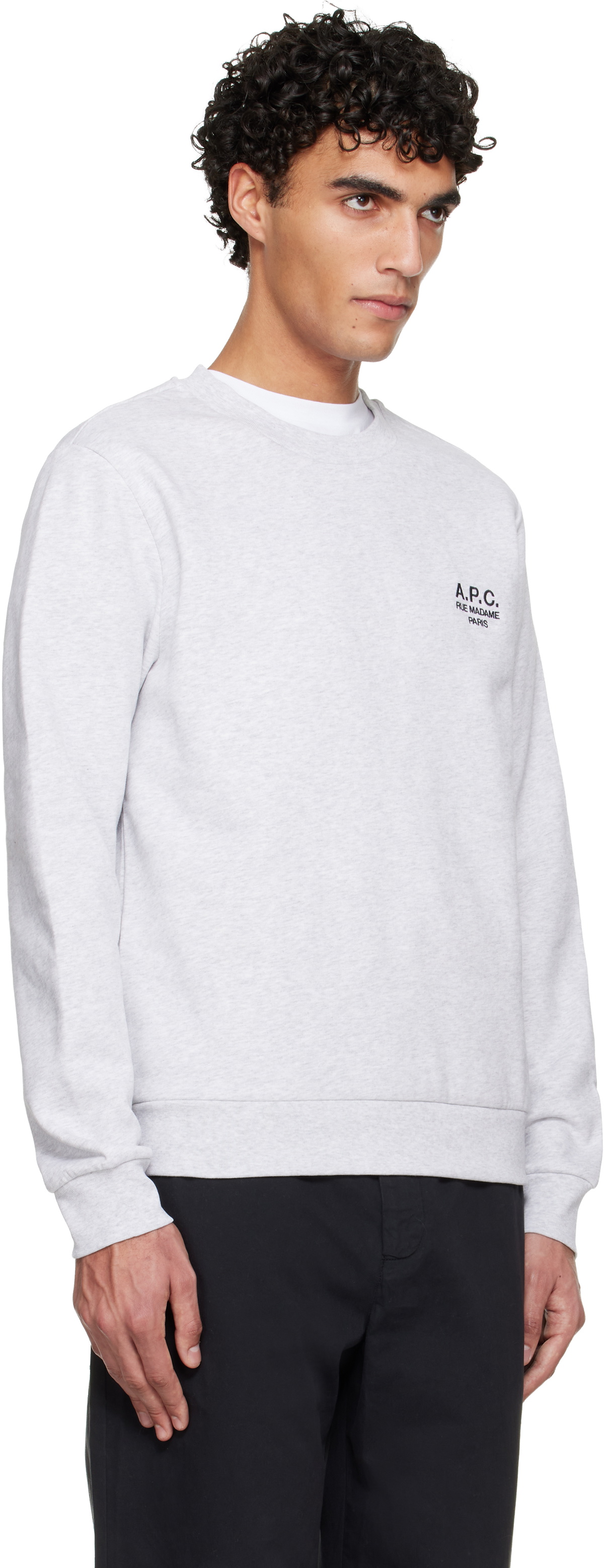 A.P.C. Gray Standard 'Rue Madame' Sweatshirt