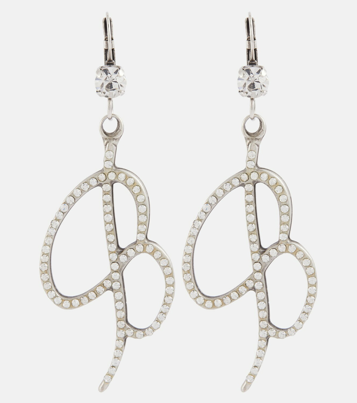 Blumarine Logo crystalembellished earrings Blumarine