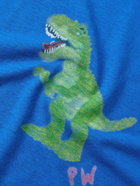 POLITE WORLDWIDE® - T-Rex Printed Hemp and Cotton-Blend Jersey T-Shirt - Blue