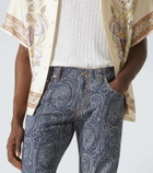 Etro Paisley jacquard slim jeans