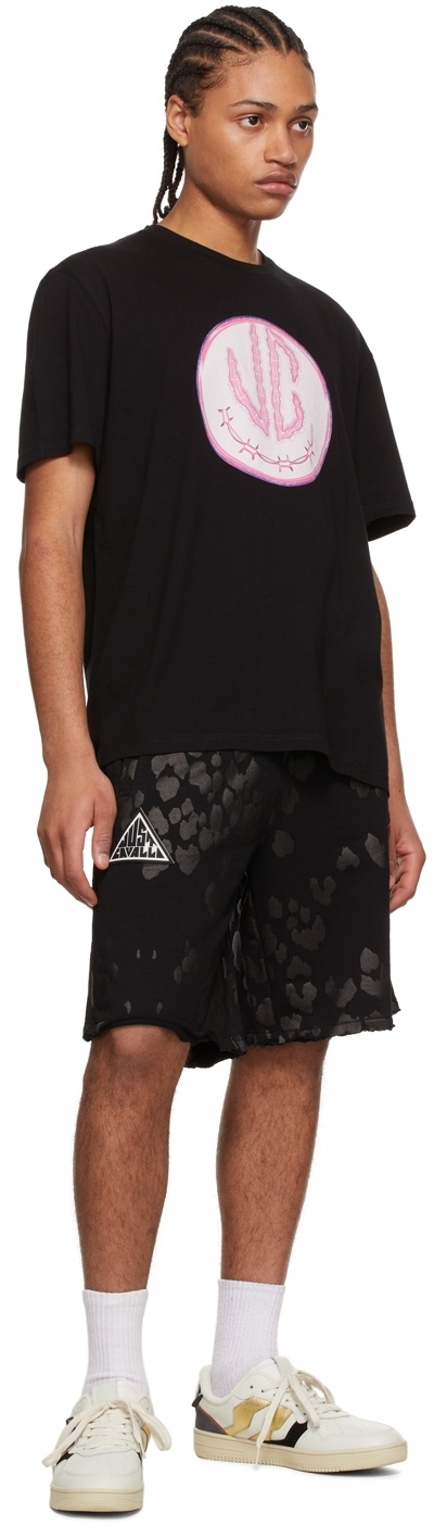 Just Cavalli Black Cotton Shorts