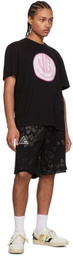 Just Cavalli Black Cotton Shorts