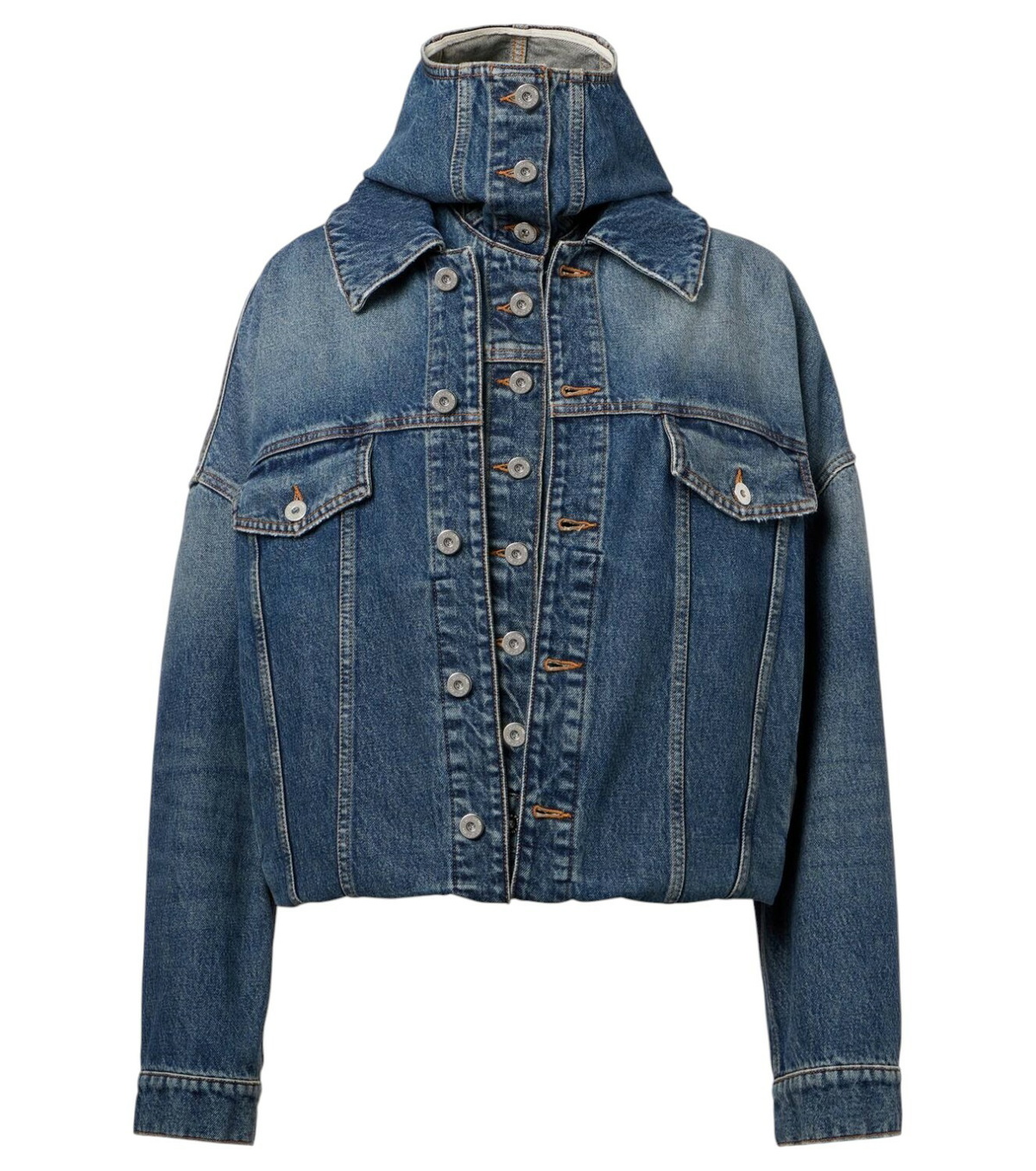 JeanPaul GAULTIER 24SS ジャケット ブルー系 Jean Paul Gaultier – Denim Jacket With Oversized Sleeves