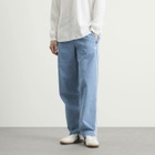 Adidas Men's Denim Firebird Track Pants in Light Blue