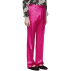 Dries Van Noten Pink Viscose Trousers