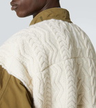 Junya Watanabe Aran wool-trimmed cotton jacket