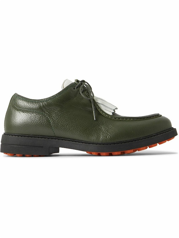 Photo: Mr P. - Golf Fringed Full-Grain Leather Shoes - Green