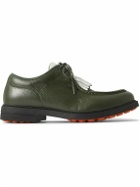 Mr P. - Golf Fringed Full-Grain Leather Shoes - Green