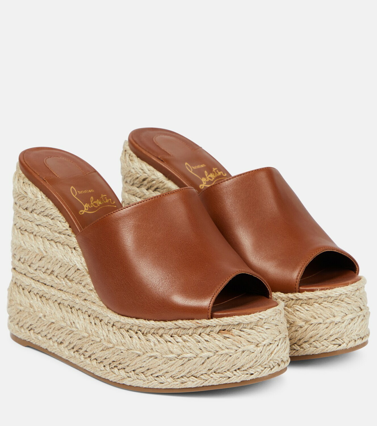 Christian Louboutin Ariella Zeppa leather espadrille sandals