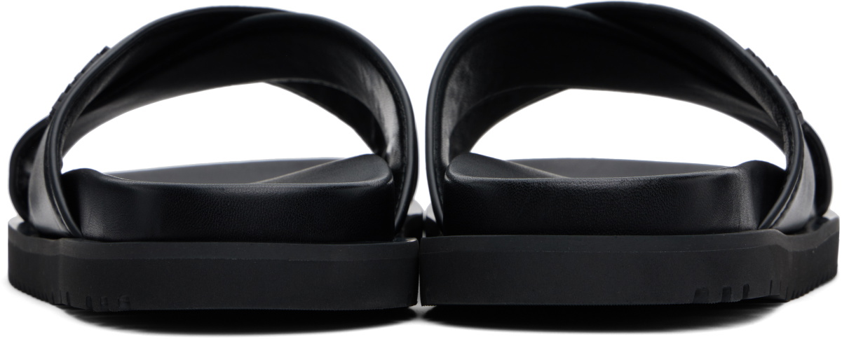 Versace Black Logo Sandals