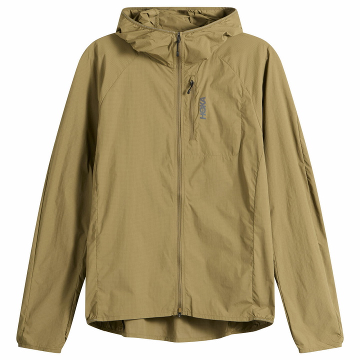 Photo: HOKA ONE ONE Men's Skyflow Wind Jacket in Caraway Seed