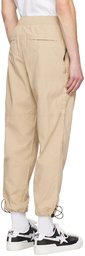 AAPE by A Bathing Ape Beige Cinch Trousers