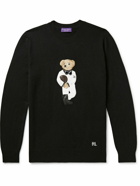 Ralph Lauren Purple label - Logo-Appliqued Cashmere Sweater - Black
