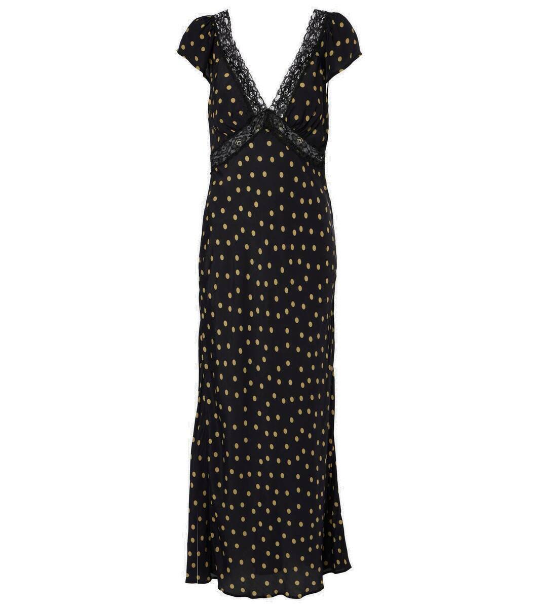 RIXO リキソー ブランド ワンピース Iggy polka-dot maxi1084146 Rixo Iggy polka-dot midi dress Rixo