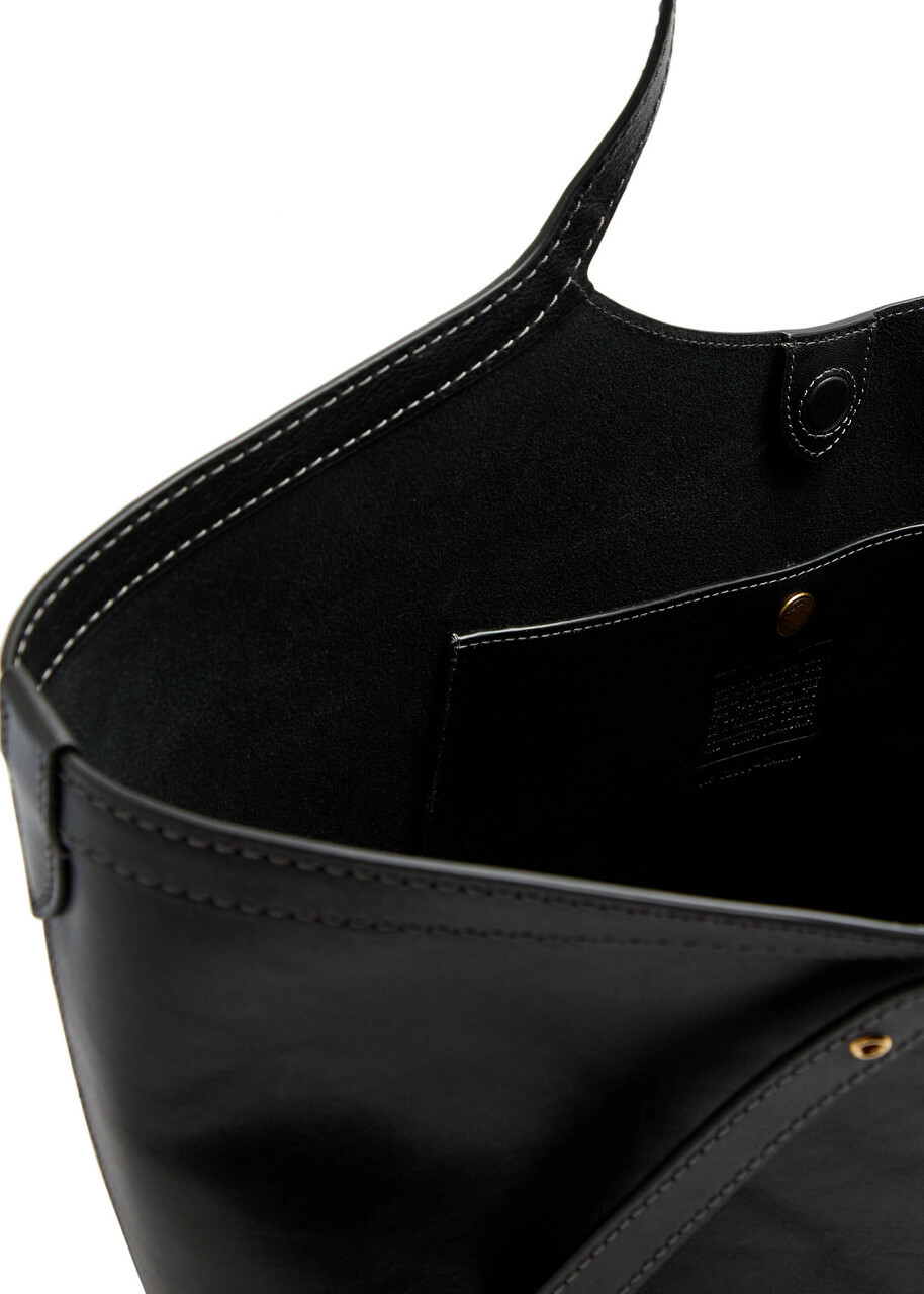Coach Gramercy Grained Leather Tote - Black - One Size