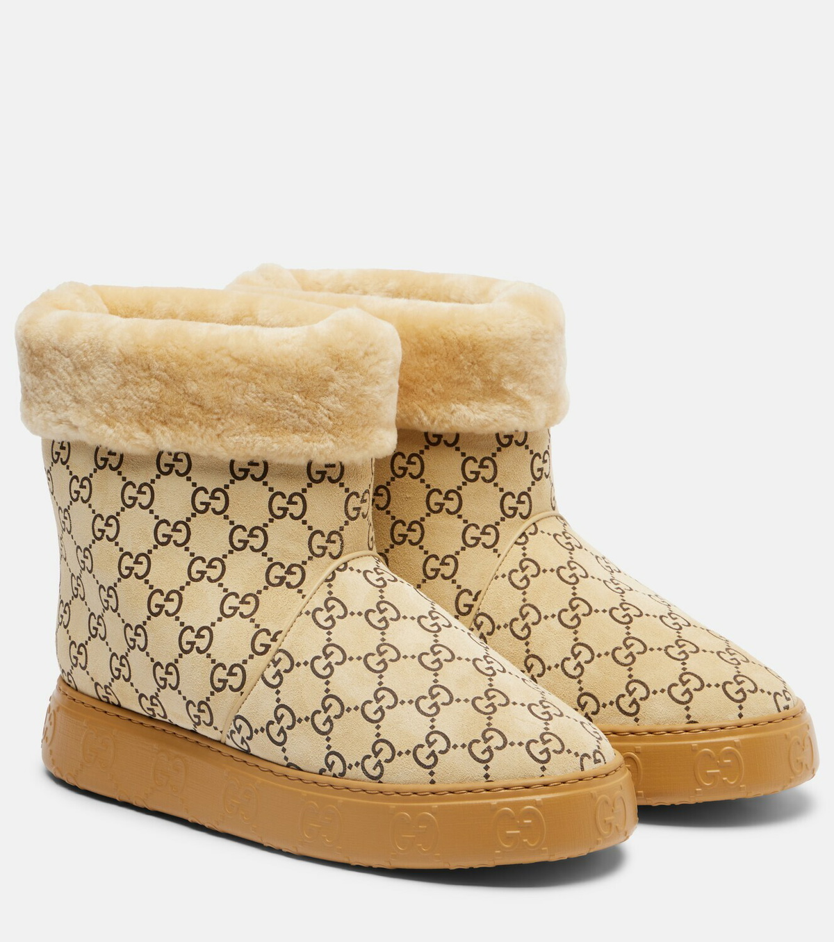 Gucci GG suede ankle boots