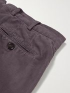 BRUNELLO CUCINELLI - Cotton-Corduroy Trousers - Brown