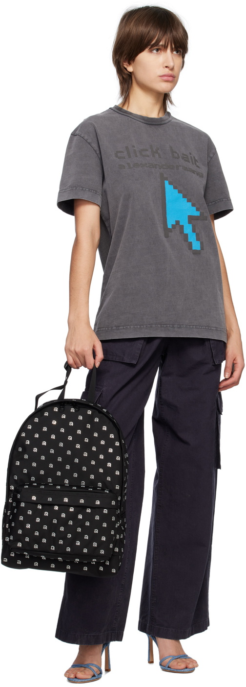 Alexander Wang Gray Clickbait T-Shirt Alexander Wang