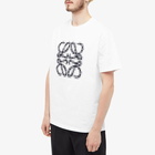 Loewe Men's Anagram Pixelated T-Shirt in White