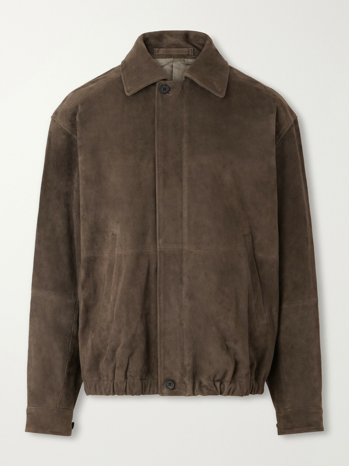 ssstein - Panelled Suede Blouson Jacket - Brown