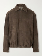 ssstein - Panelled Suede Blouson Jacket - Brown