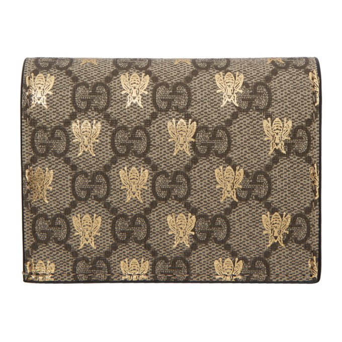 Gucci Beige Wool GG Wallet – BlackSkinny