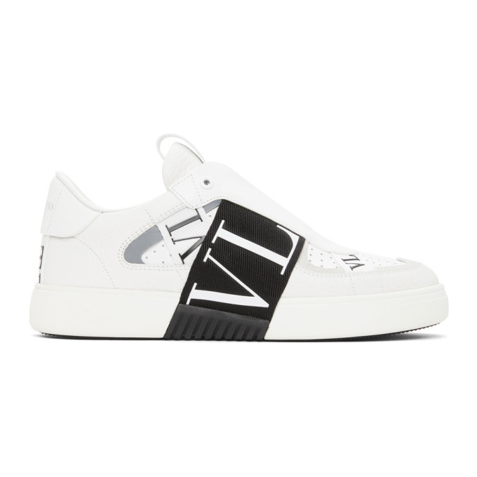 Photo: Valentino White and Black Valentino Garavani VL7N Low-Top Sneakers