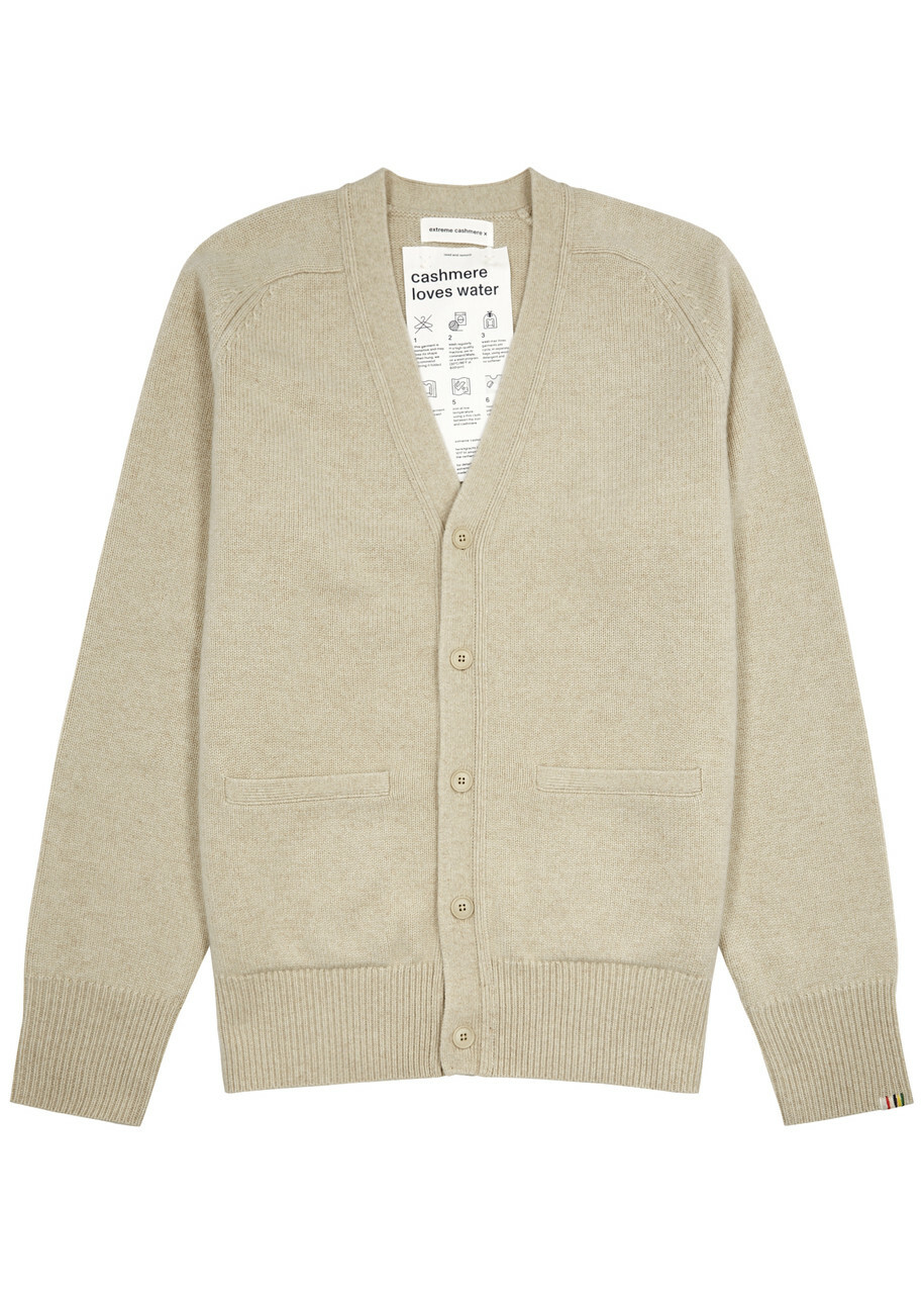 Extreme Cashmere N°244 Papilli Cashmere Cardigan - Beige - One Size