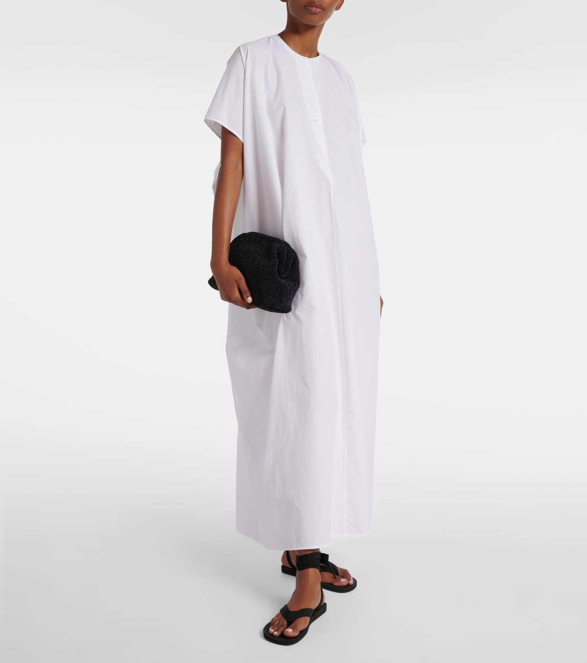 The Row Mira raffia-effect clutch The Row