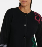 Loewe - Anagram intarsia wool cardigan