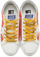 Golden Goose White & Red Ripstop Super-Star Sneakers