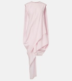 Jacquemus Traversin asymmetric cotton poplin minidress