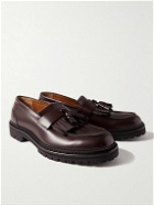 Mr P. - Jacques Fringed Tasselled Leather Loafers - Burgundy