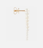 Sophie Bille Brahe - Petite Perle Nuit 14Kt gold and pearl earrings