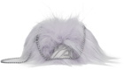 We11done Purple Fur Mini Cross Bag