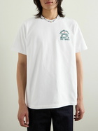 Casablanca - Looking at the Beauty of the World Logo-Print Organic Cotton-Jersey T-Shirt - White